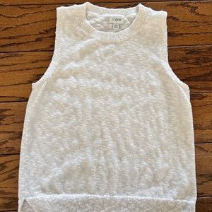 J.Crew. Cream sweater tank. Size XS